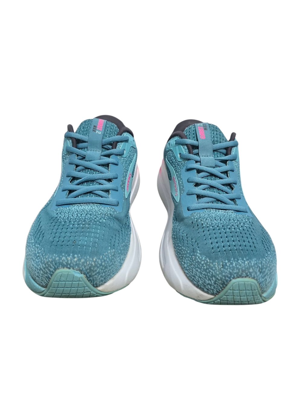 Brooks Ghost Max 2 Women’s Teal and Pink Running Shoes Size 10 - Picture 2 of 13